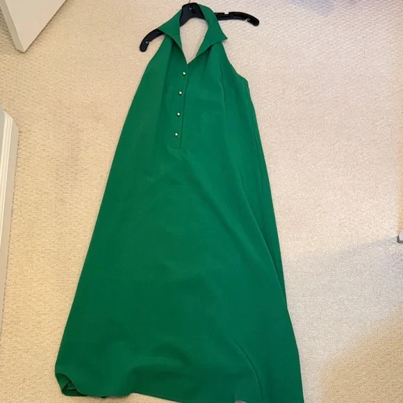 Tuckernuck Emerald Green Halter Maxi Dress - Picture 2 of 3